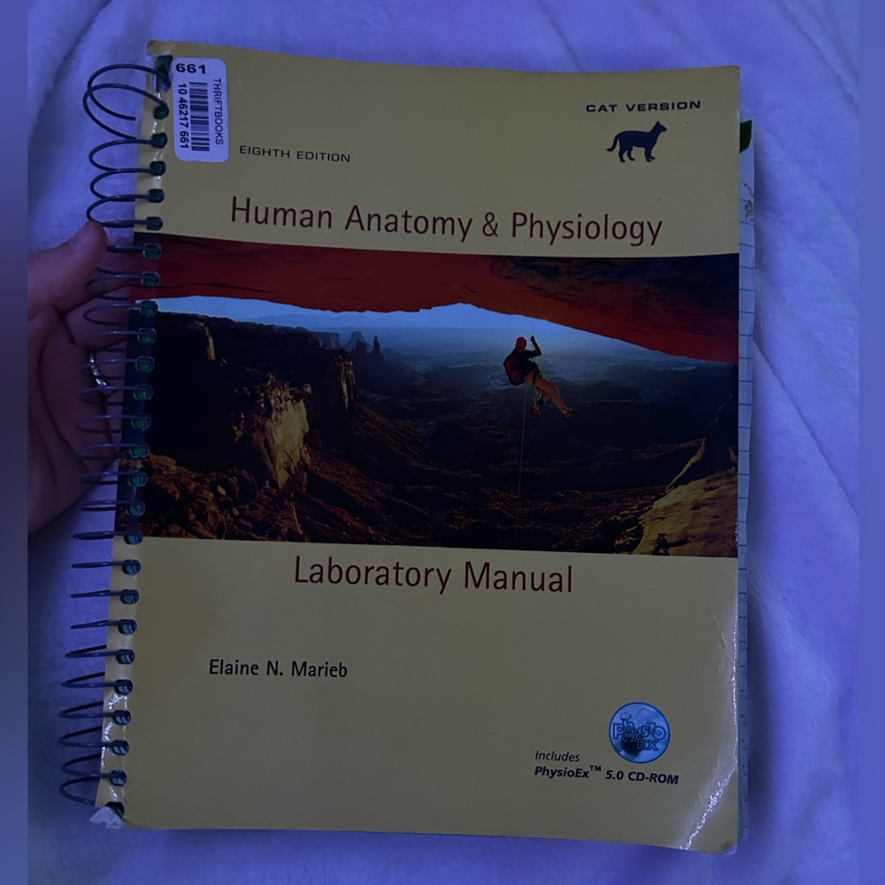 8th edition Human anatomy and physiology laboratory manual cat version.